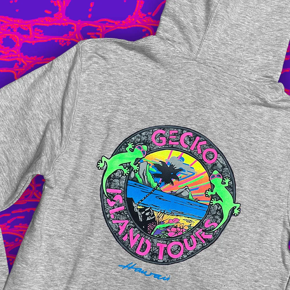 1987 Island Tour Full Zip Hoodie Heather Grey