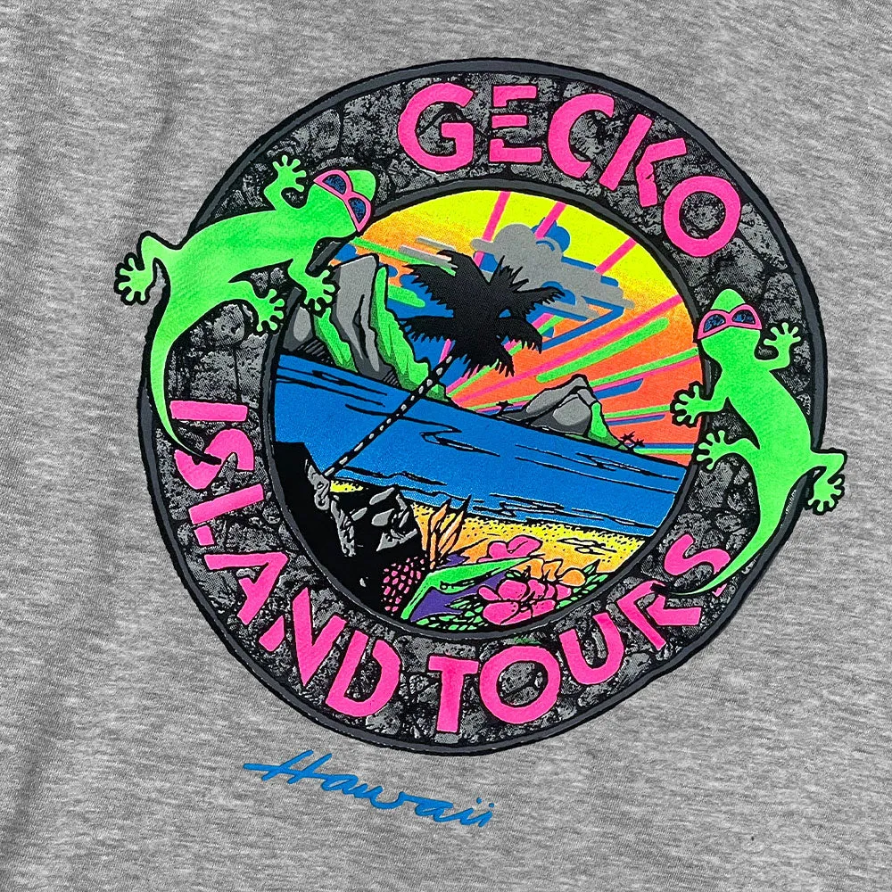 1987 Island Tour Full Zip Hoodie Heather Grey
