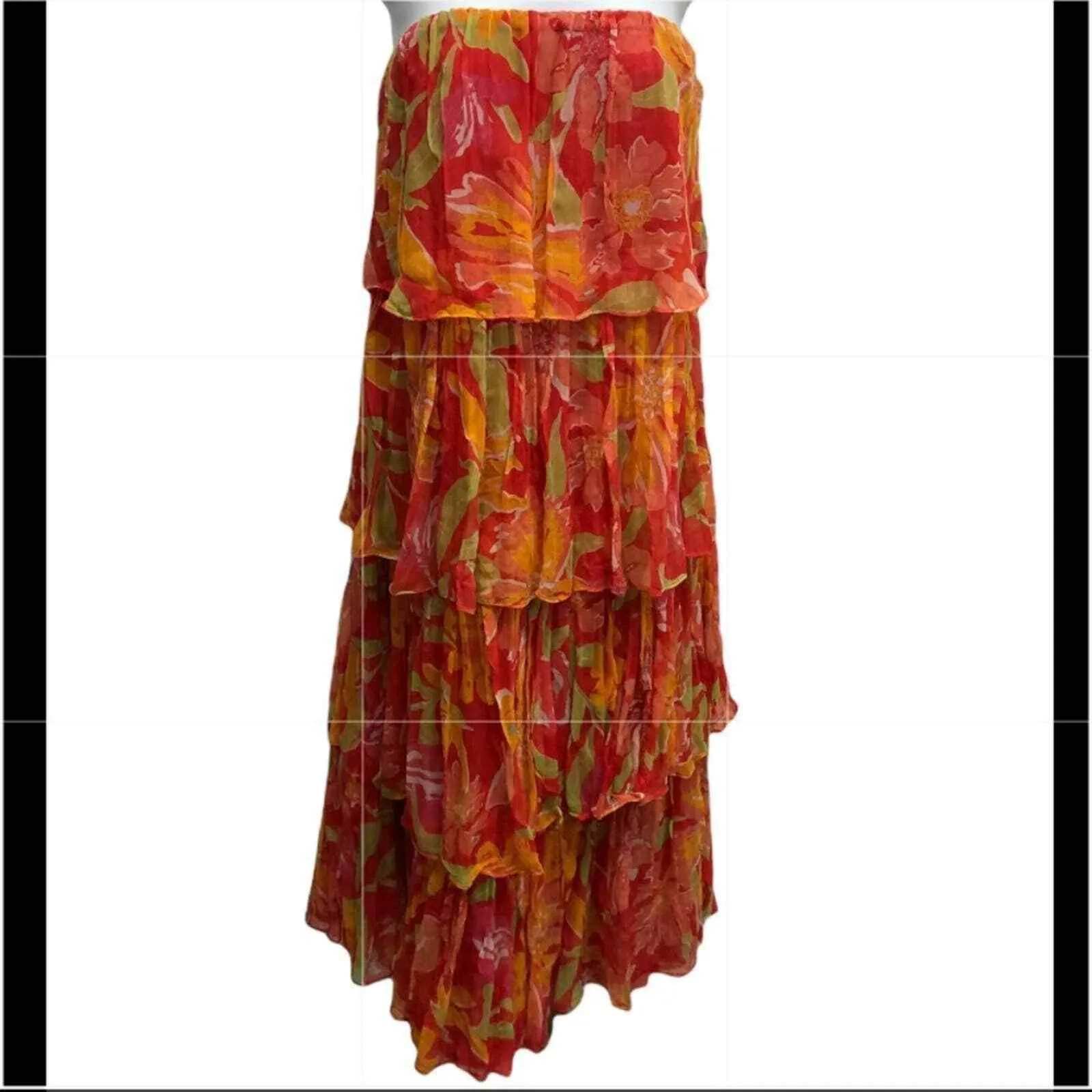 Anthropologie Verb Ravenna Tiered Midi Dress Size Small NWT