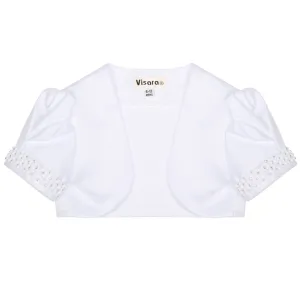 Baby Bolero - White Diamante Cuff