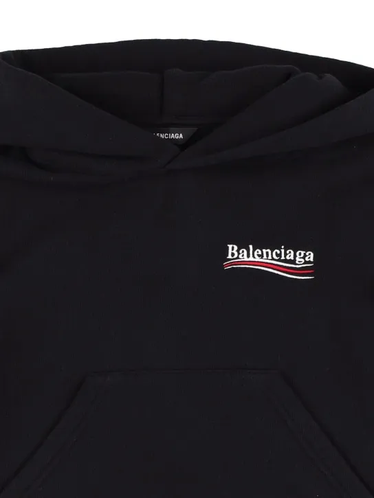 Balenciaga   Cotton hoodie w/ logo 