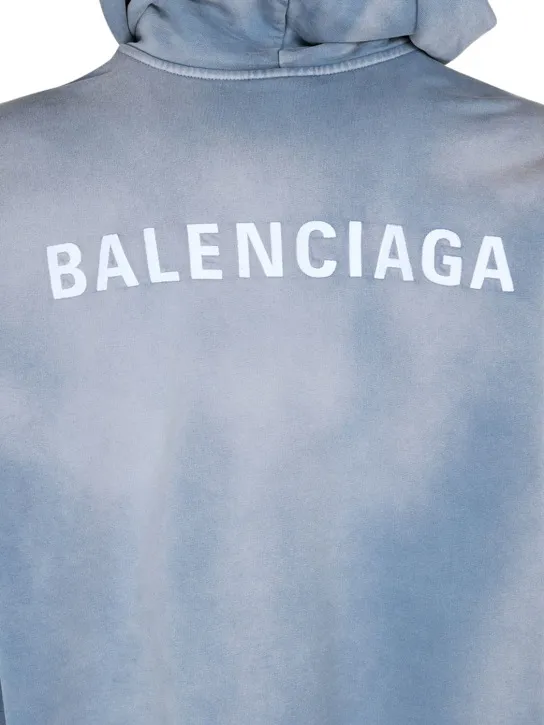 Balenciaga   Embroidered cotton jersey hoodie 