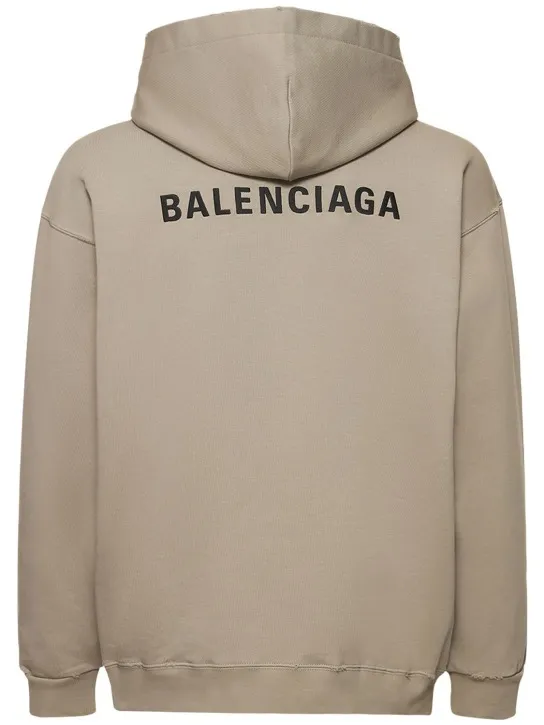 Balenciaga   Faded cotton hoodie 