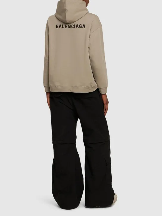 Balenciaga   Faded cotton hoodie 