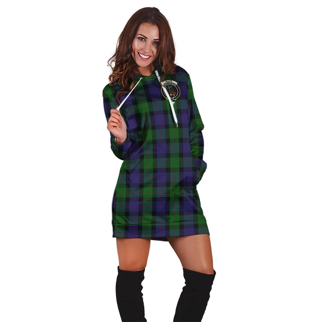 Blair Tartan Hoodie Dress with Family Crest