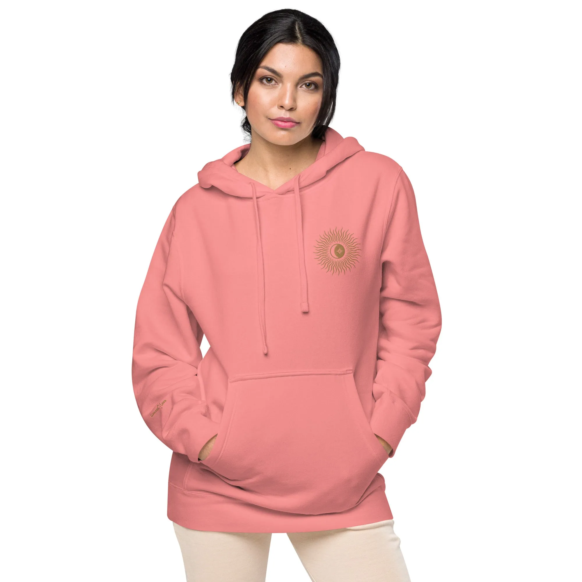 Blazing Sun Design Unisex Pigment-Dyed Hoodie