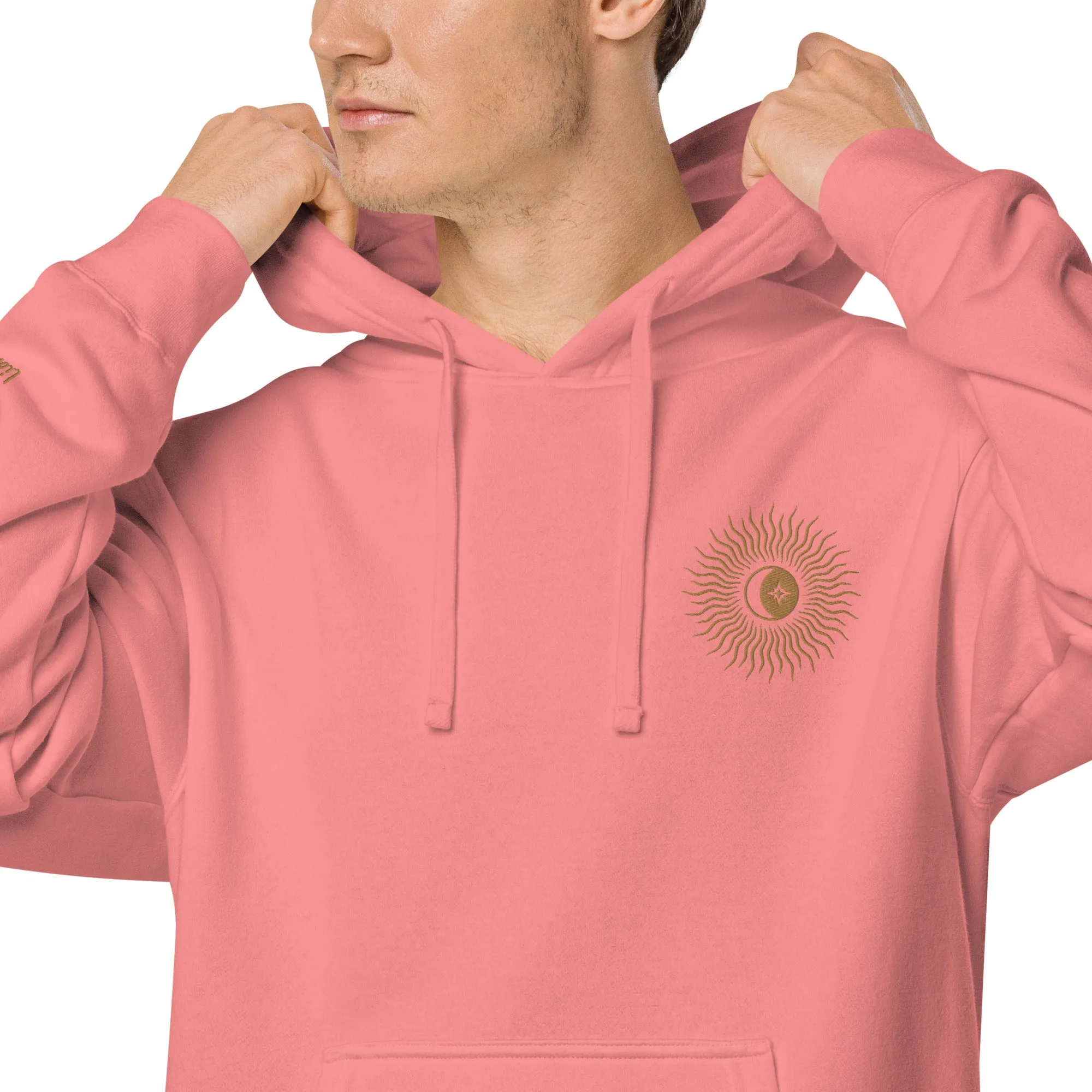 Blazing Sun Design Unisex Pigment-Dyed Hoodie