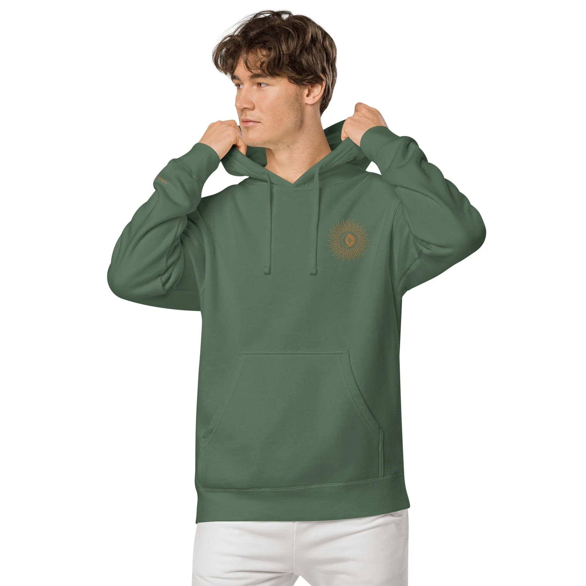 Blazing Sun Design Unisex Pigment-Dyed Hoodie