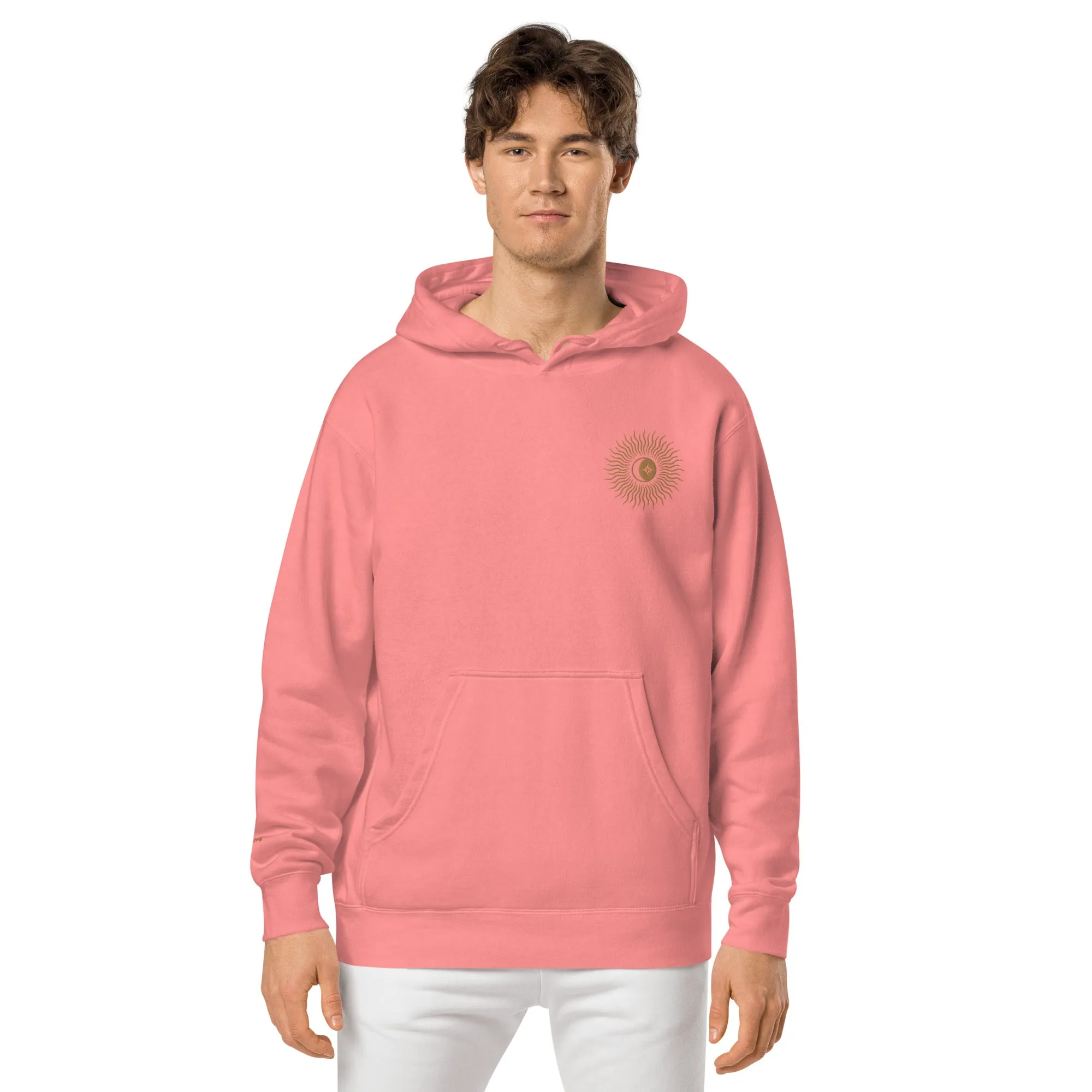 Blazing Sun Design Unisex Pigment-Dyed Hoodie