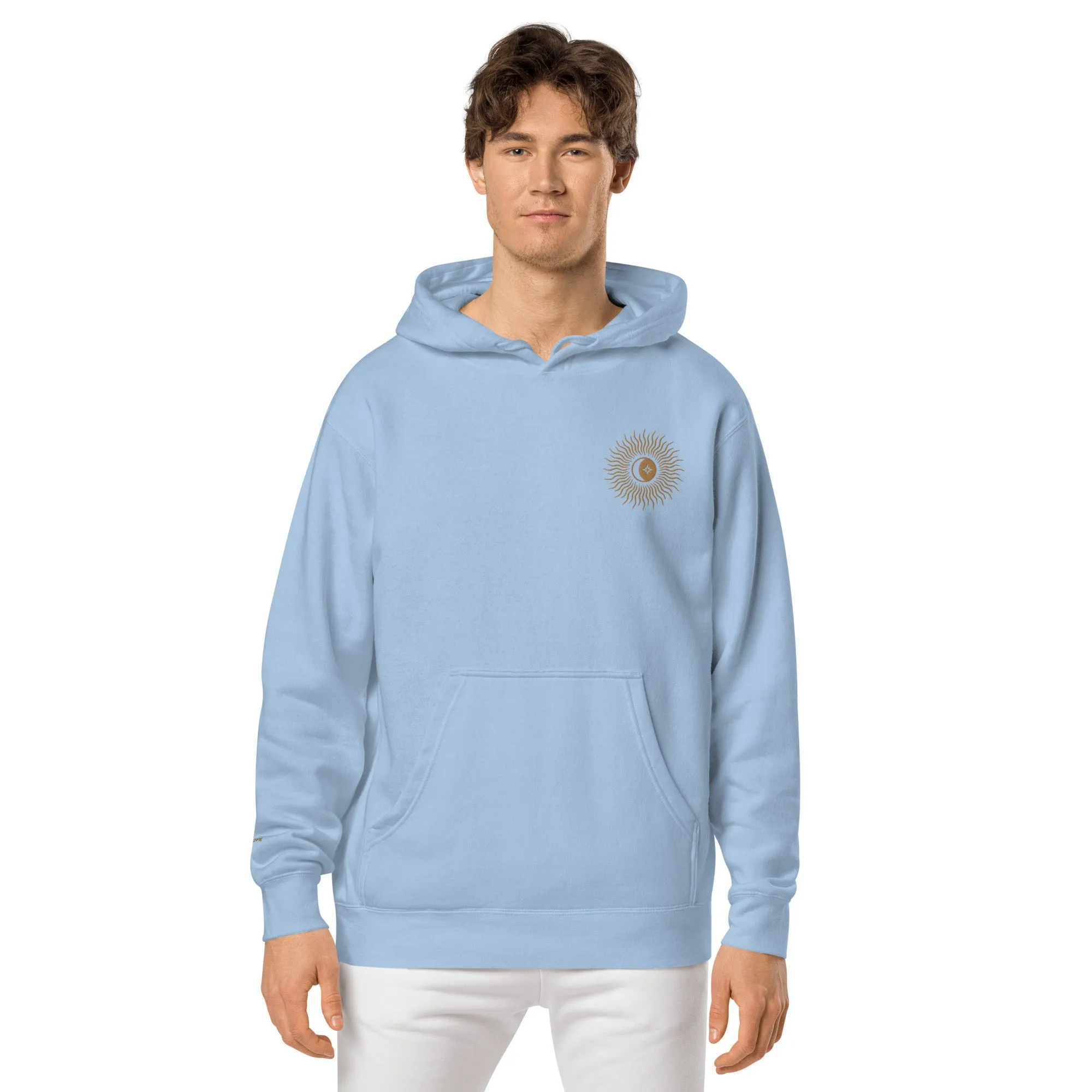 Blazing Sun Design Unisex Pigment-Dyed Hoodie