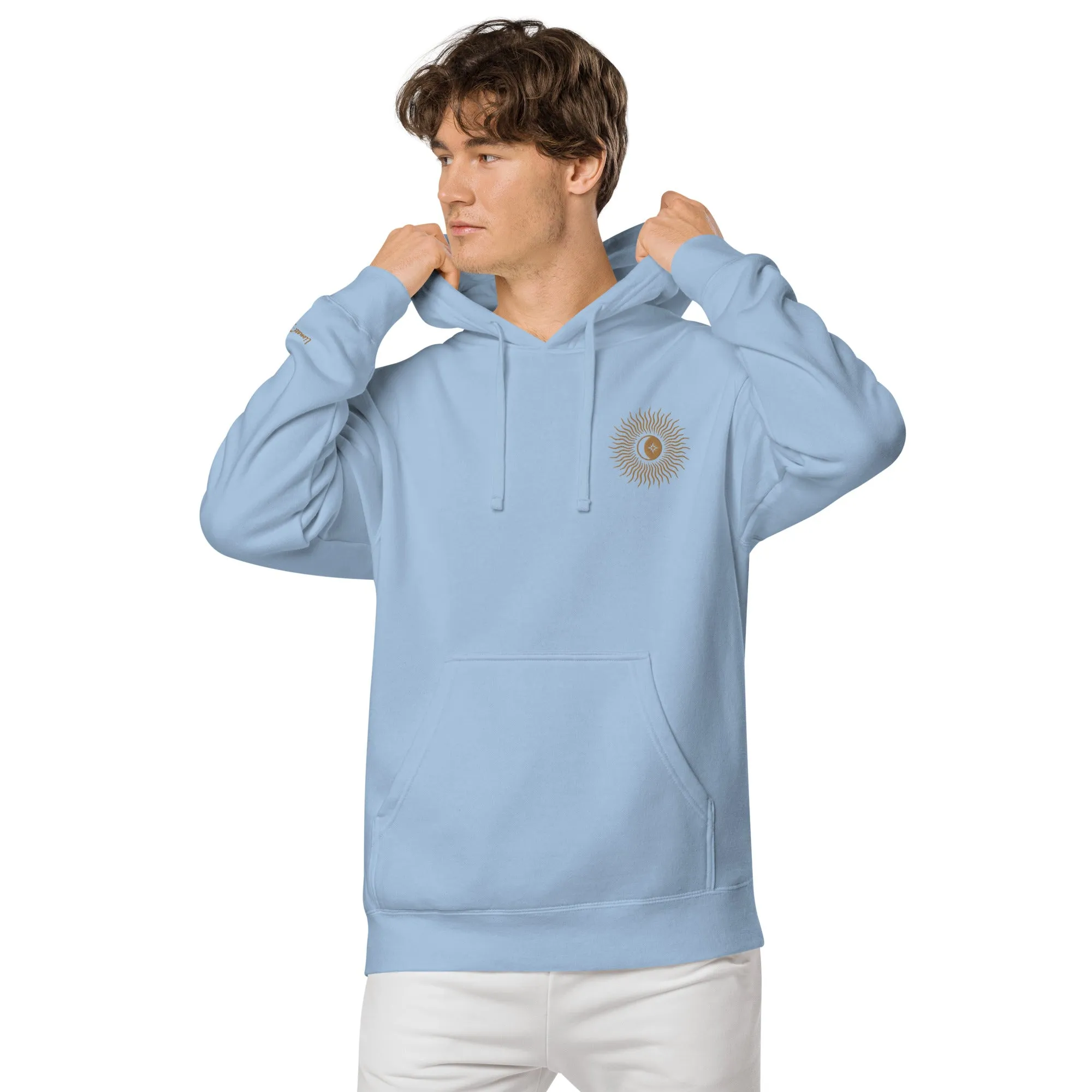 Blazing Sun Design Unisex Pigment-Dyed Hoodie