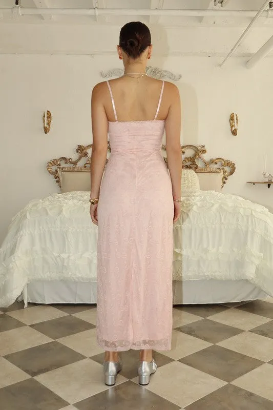 Bow Belle Slip Maxi Dress