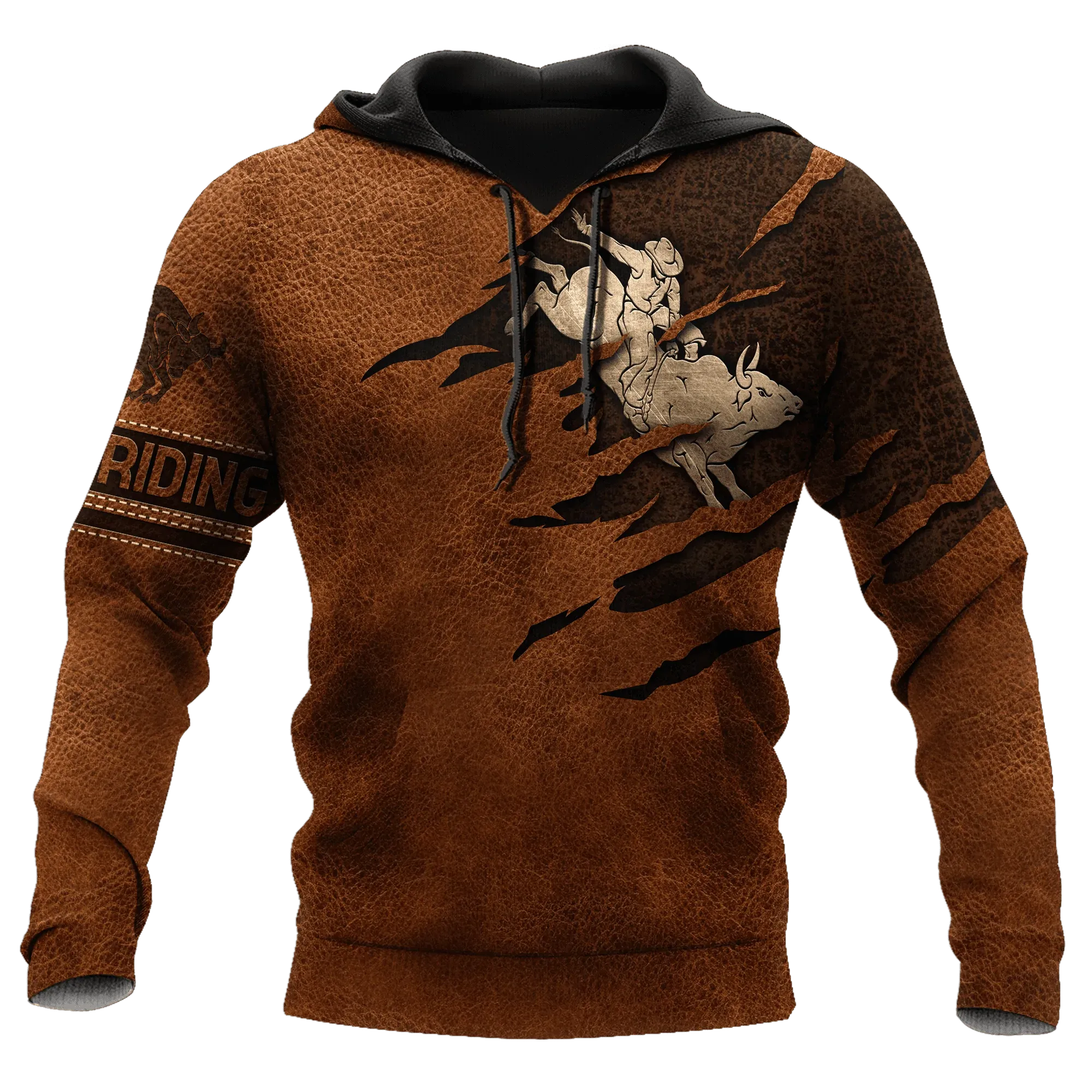 Bull Riding Unisex Hoodie Bull Rider Hoodies For Him Her, Gift For Cowboy Son, Dad Cowboy Gift