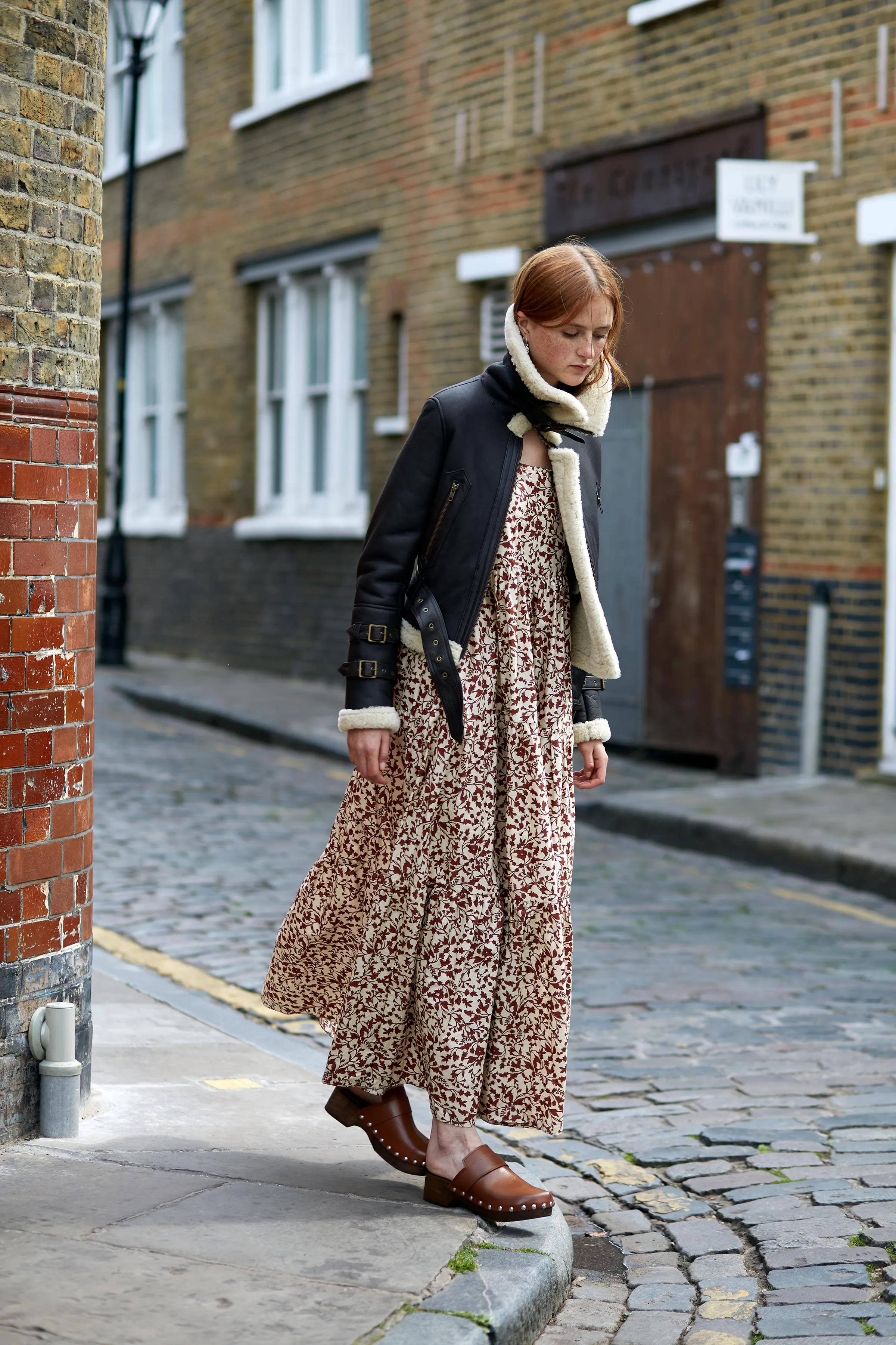 Choc Shearling Jacket