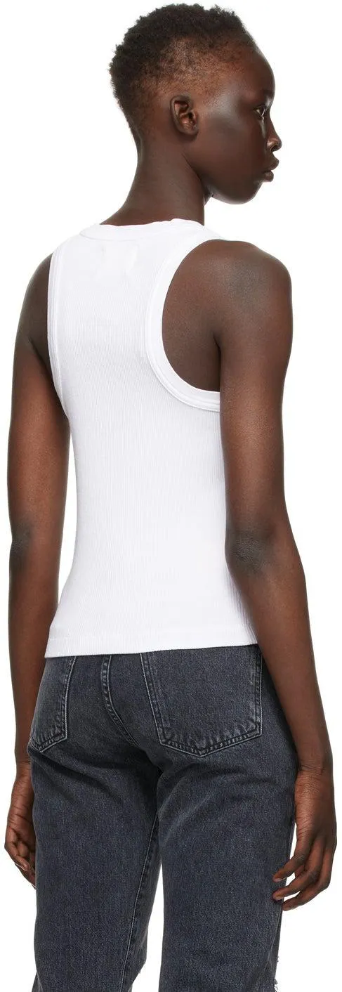 Citizens of Humanity White Rib Isabel Tank Top