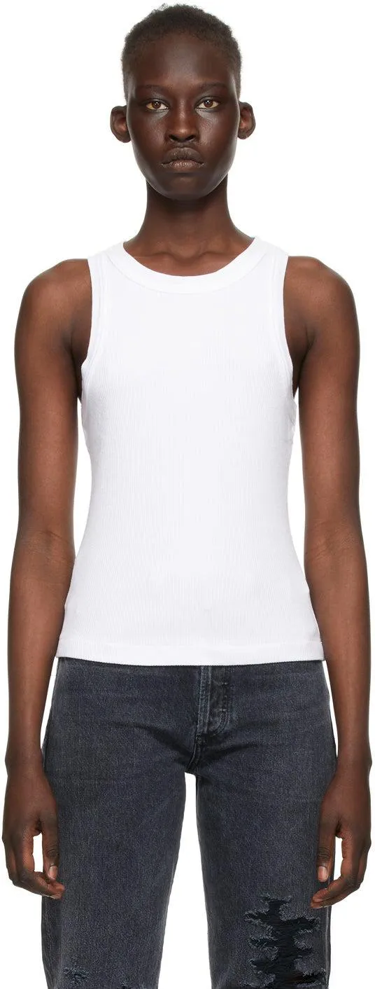 Citizens of Humanity White Rib Isabel Tank Top