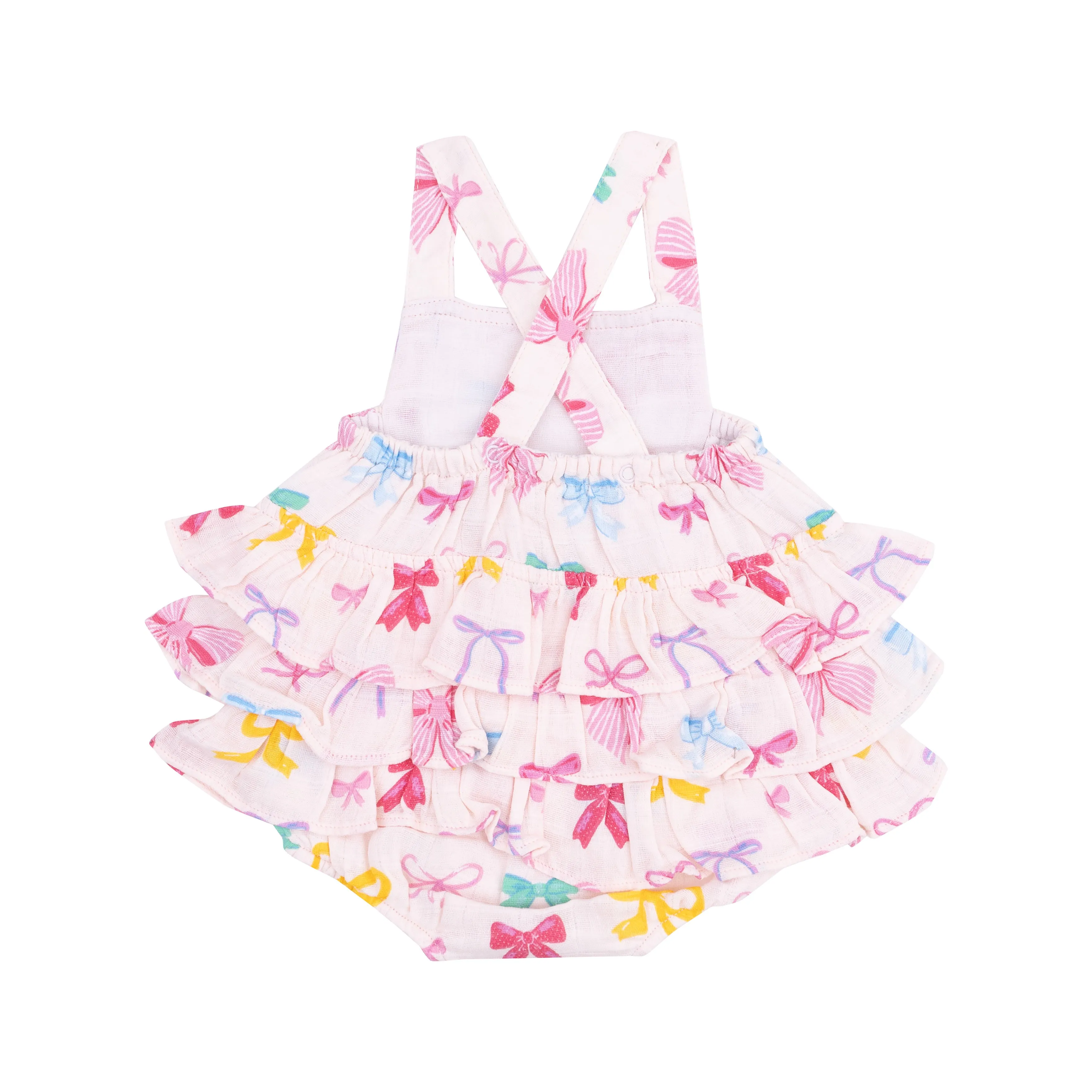 Colorful Bows Ruffle Sunsuit