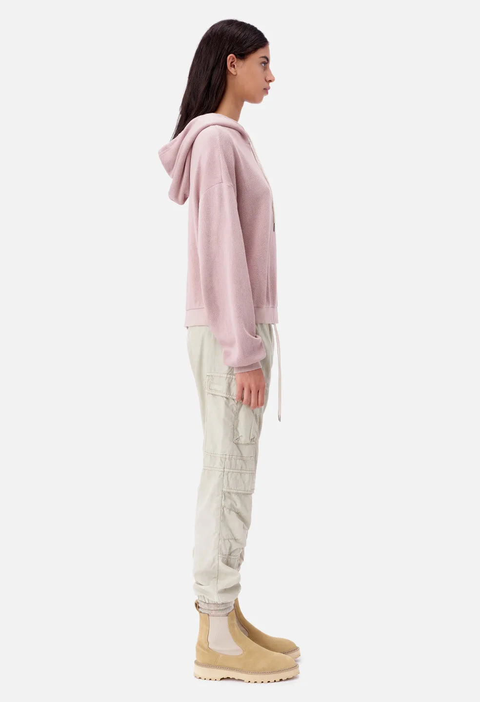 Cotton Corduroy Alma Hoodie / Soapstone