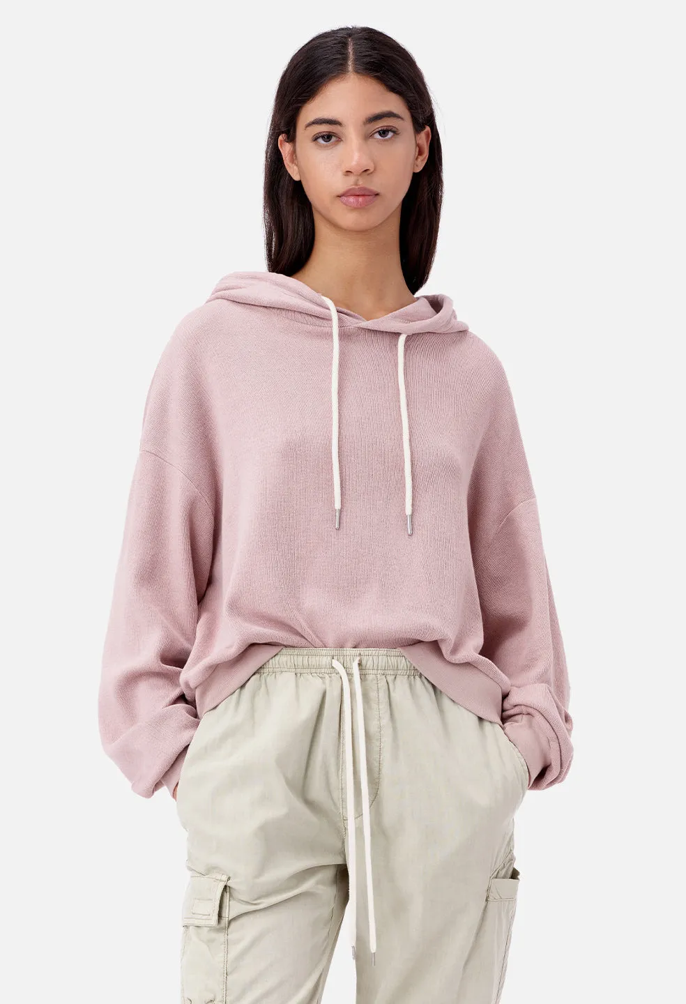 Cotton Corduroy Alma Hoodie / Soapstone