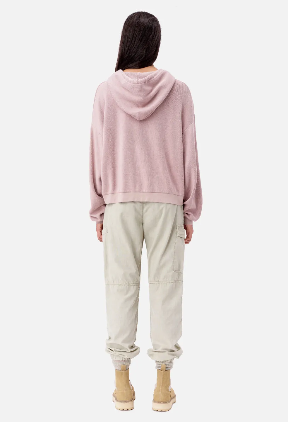 Cotton Corduroy Alma Hoodie / Soapstone