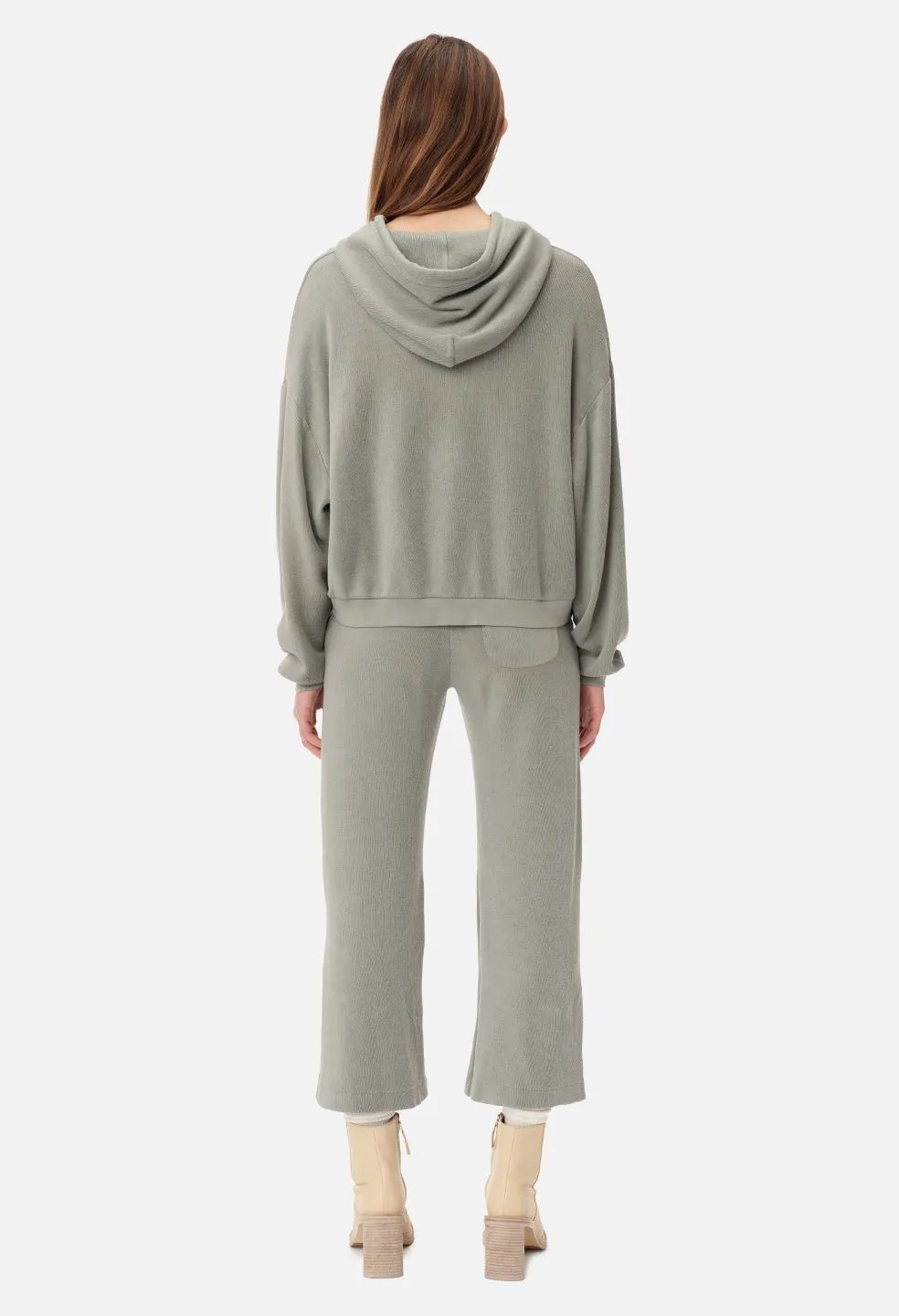 Cotton Corduroy Alma Hoodie / Thyme