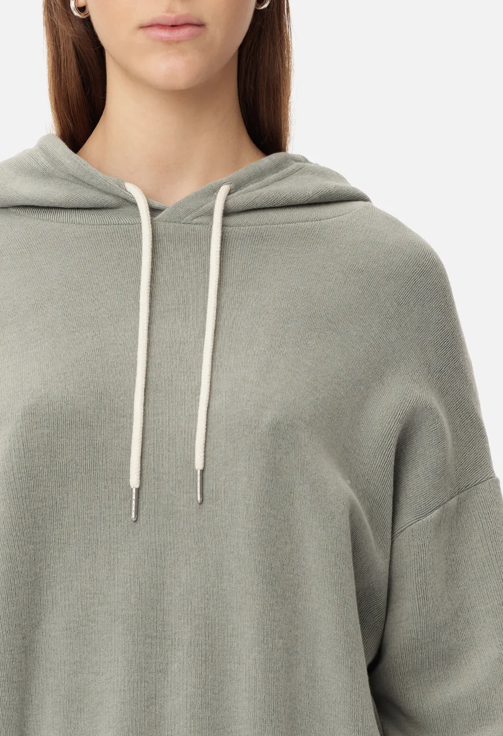 Cotton Corduroy Alma Hoodie / Thyme