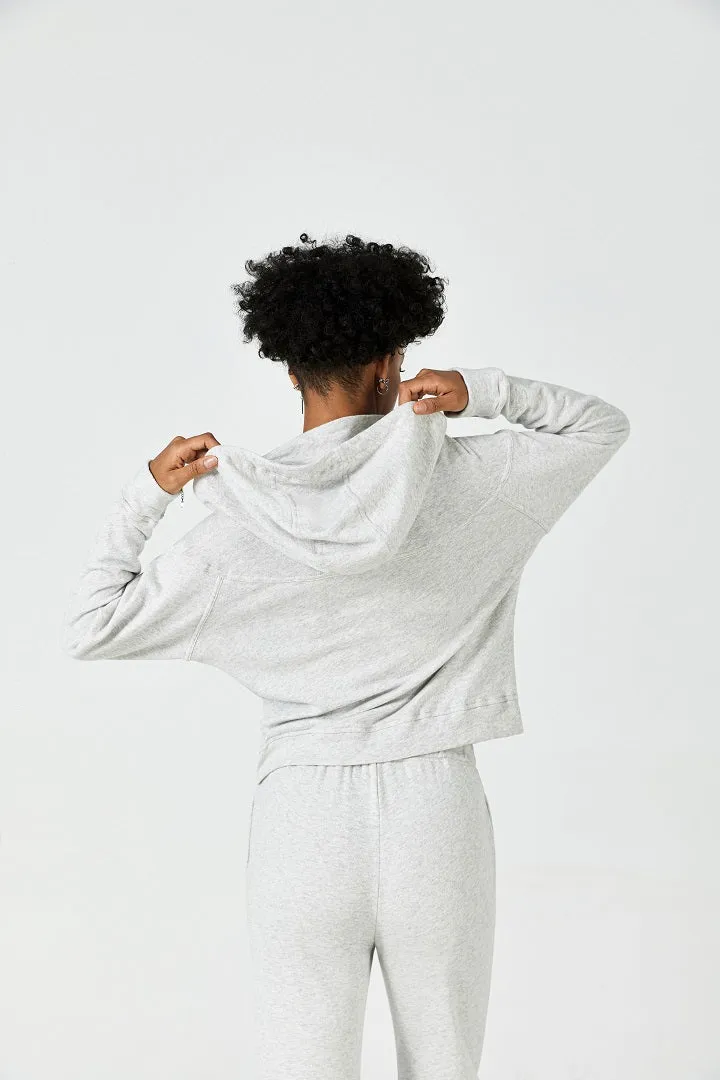 Cropped Zip Hoodie