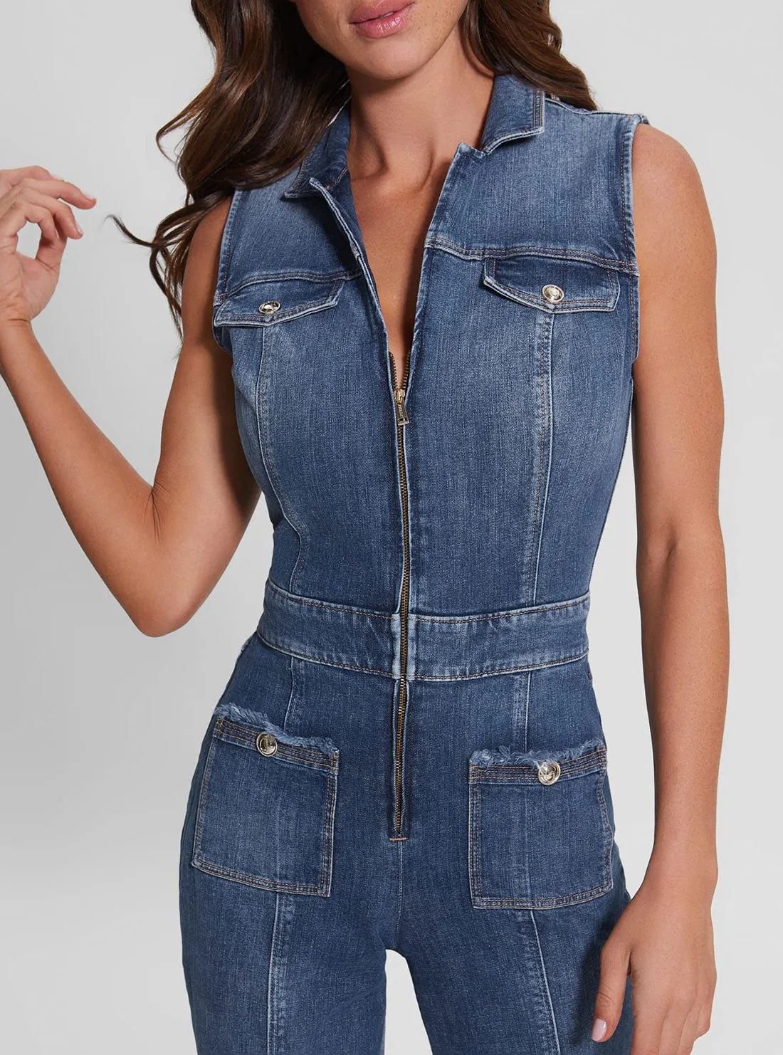 Eco Denim Penny Jumpsuit