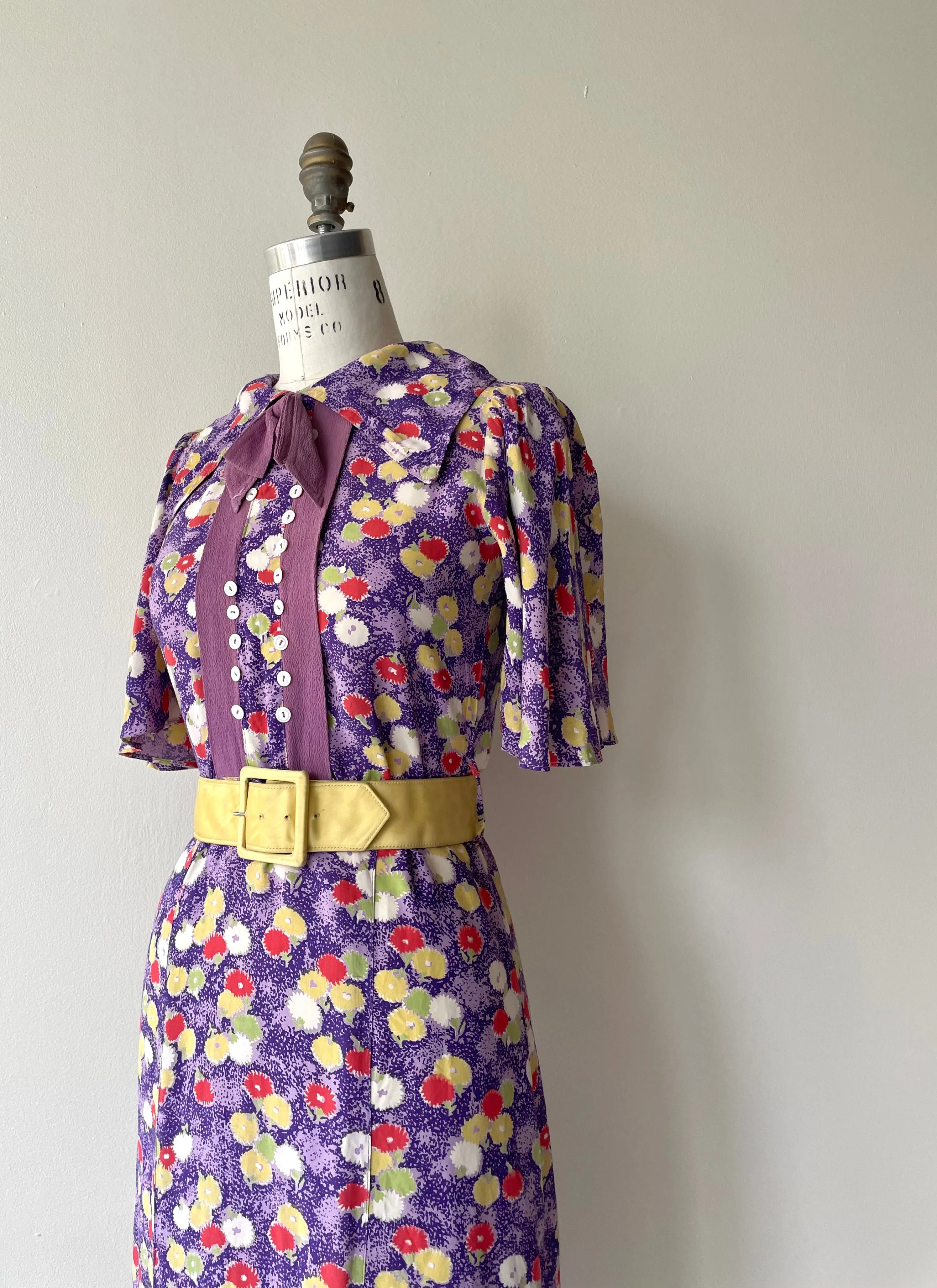 Falling Mums Dress | 1930s