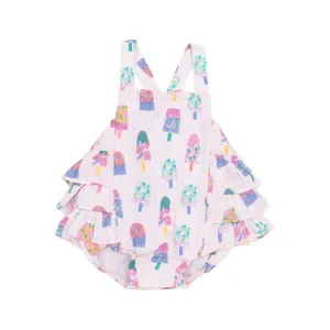 Floral Popsicles Ruffle Sunsuit