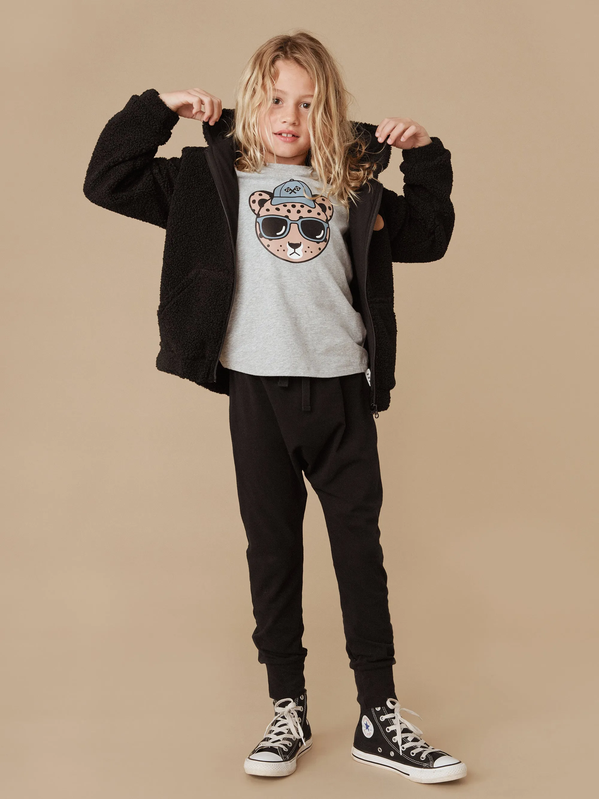 Huxbaby Sherpa Zip Hoodie