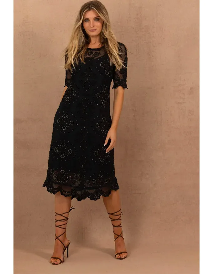 Ibiza Cat Dress Black