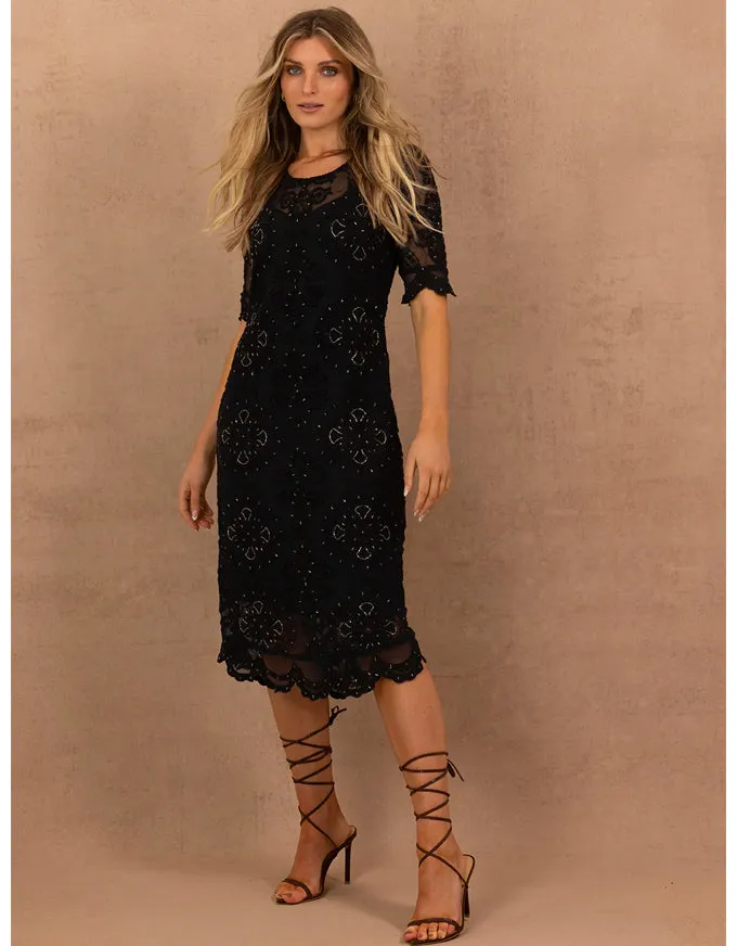 Ibiza Cat Dress Black
