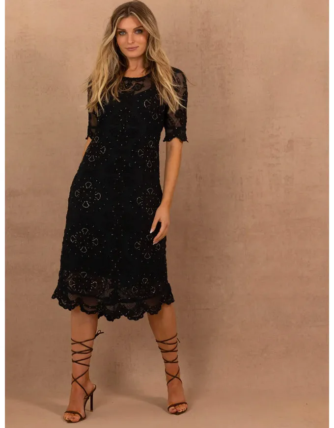 Ibiza Cat Dress Black