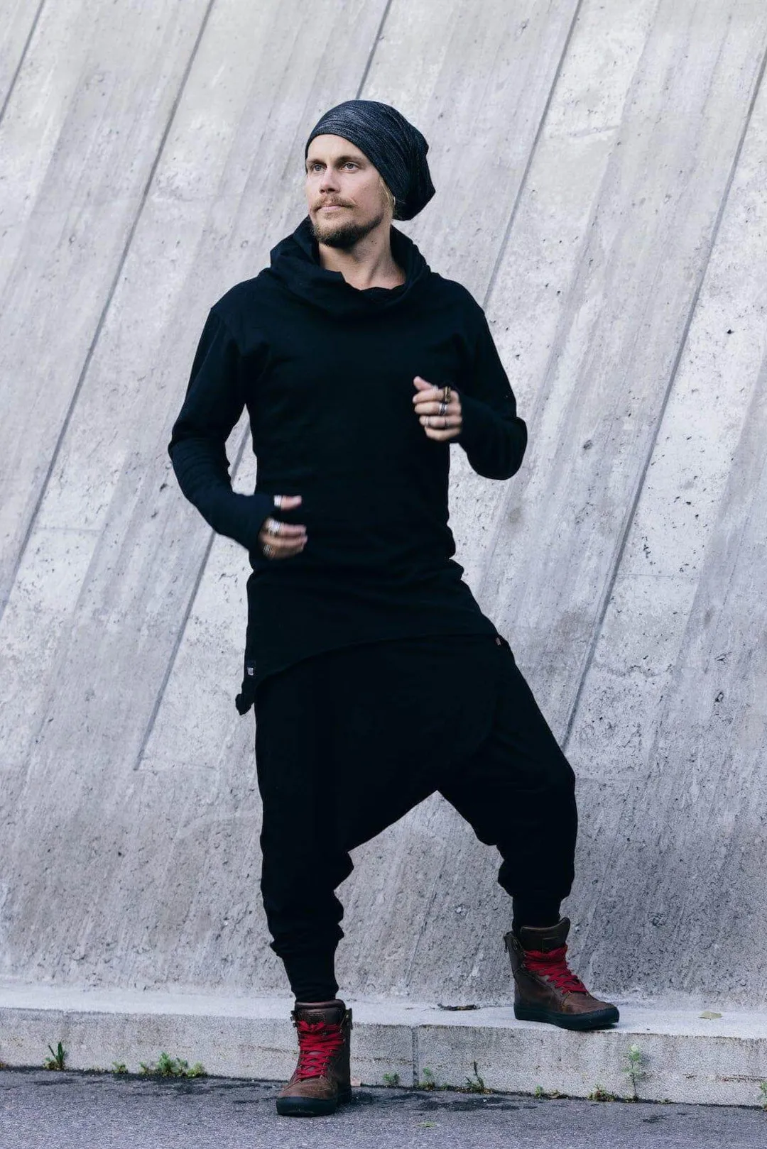 ILTA Warrior - Asymmetric Cowl Neck Cotton Hoodie