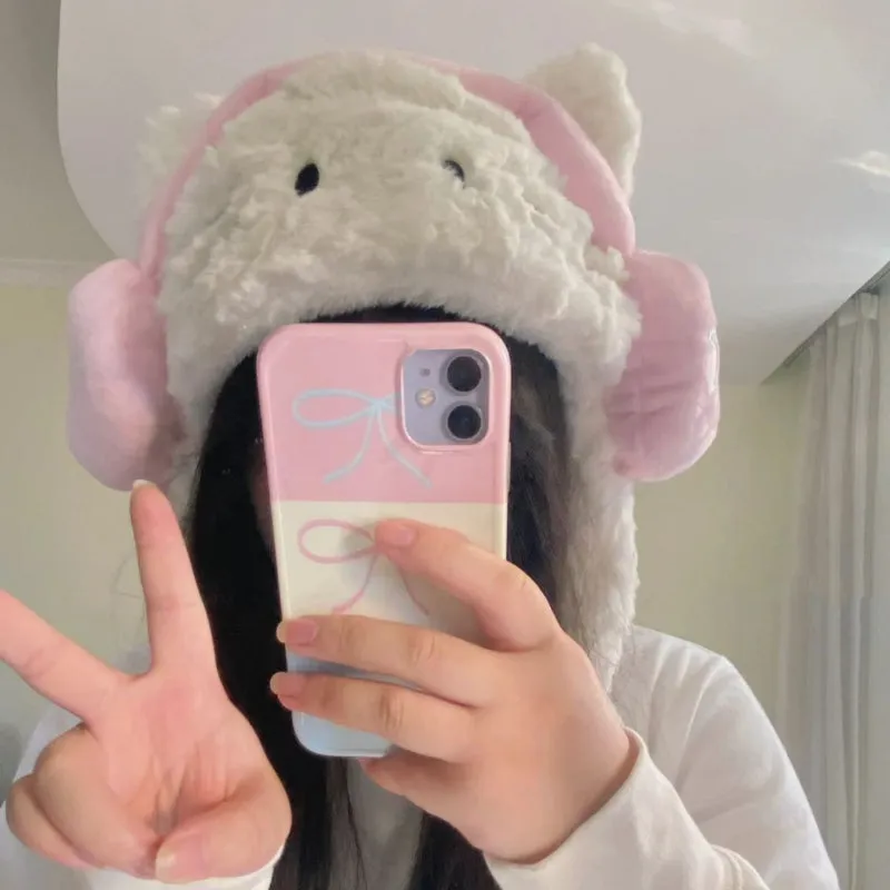 Kitty Plush Scarf and Hat KI370