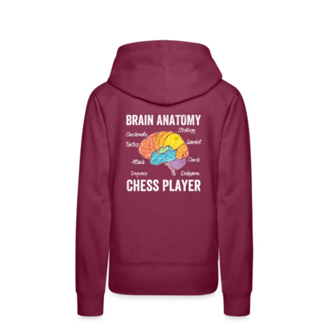Ladies Hoodie - Brain Anatomy of a Chess Player