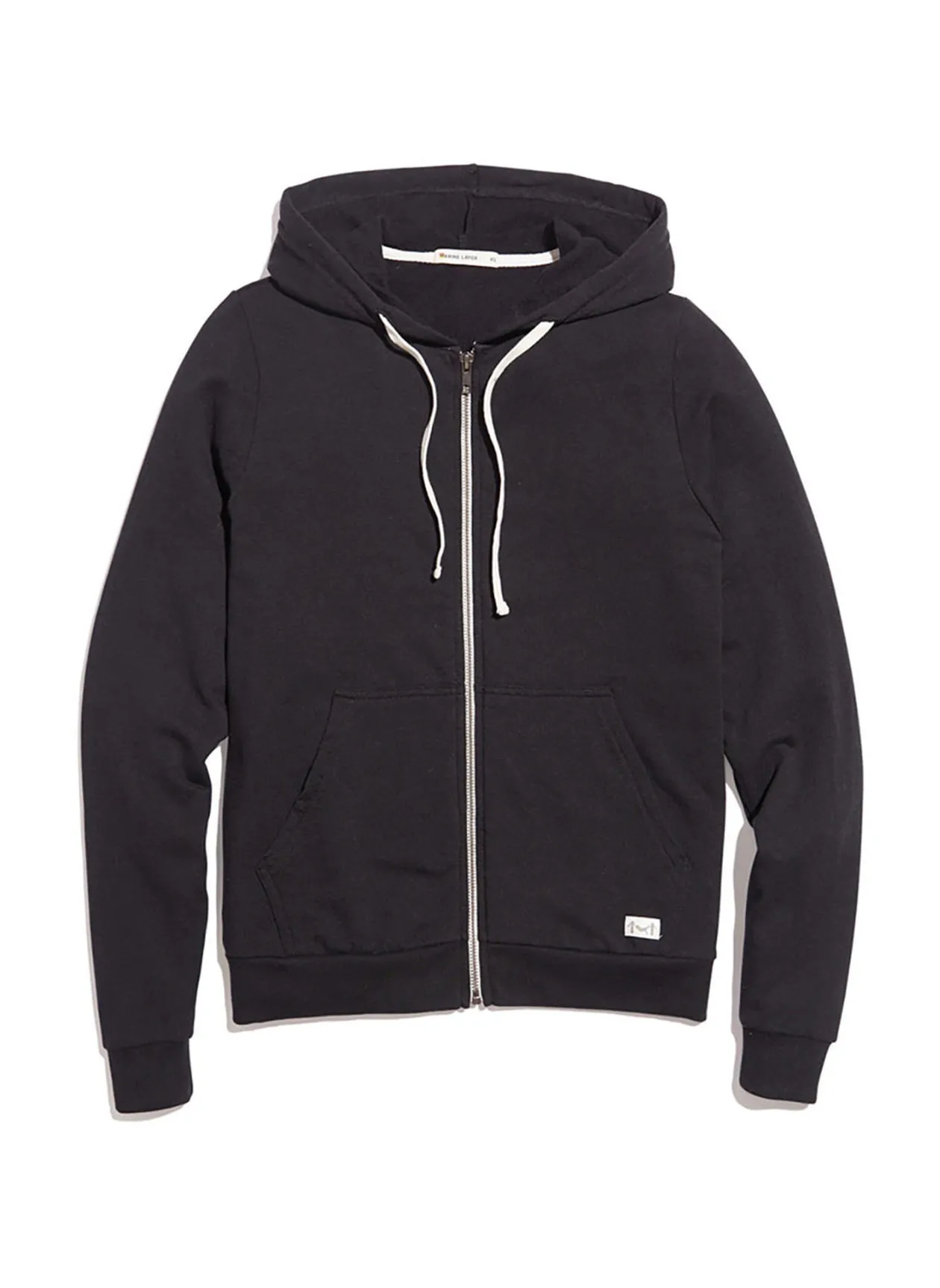 Marine Layer Black Women&#x27;s Afternoon Zip Hoodie WLHZR