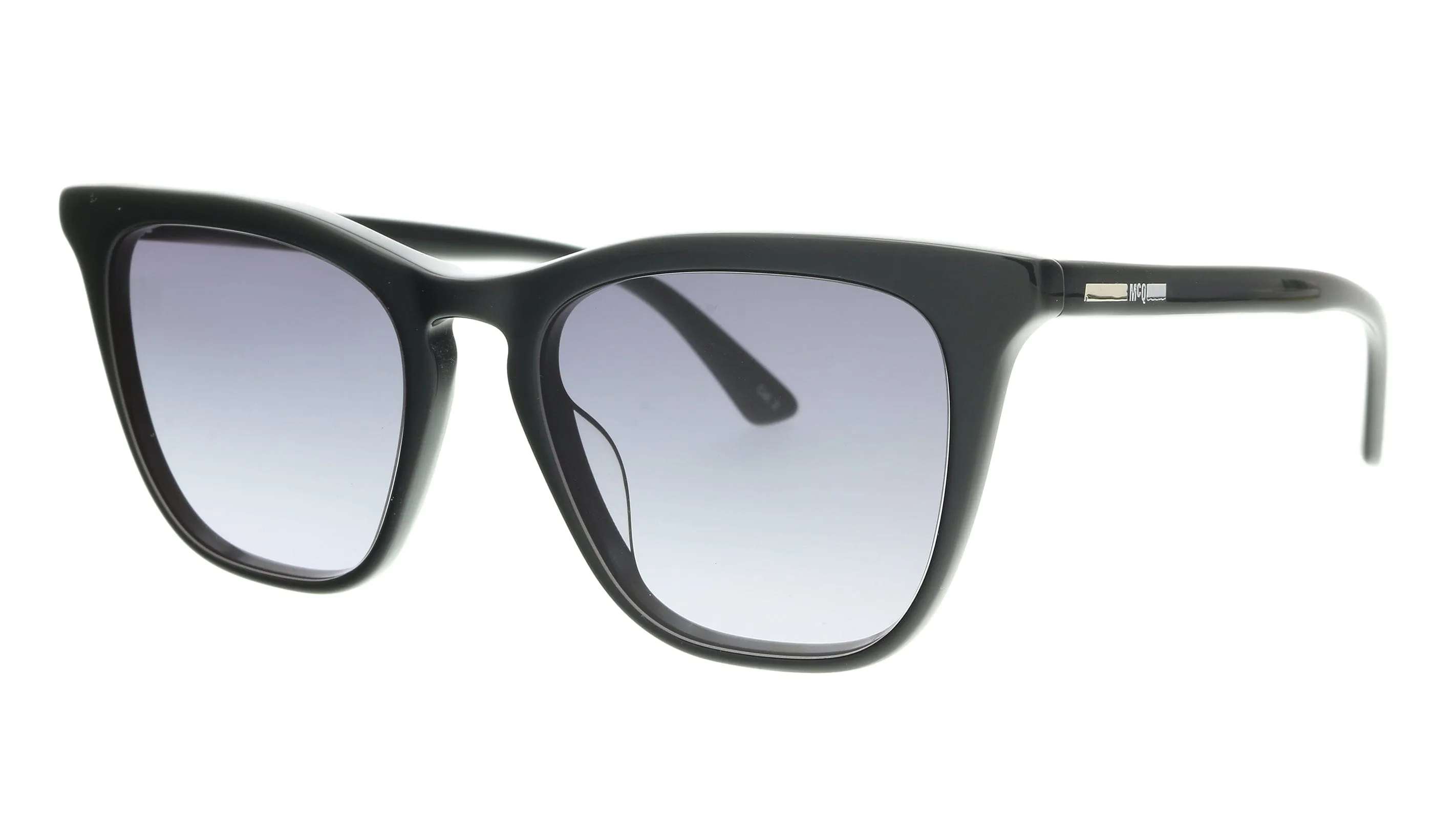 McQ MQ0168S-001 Black Rectangle Sunglasses