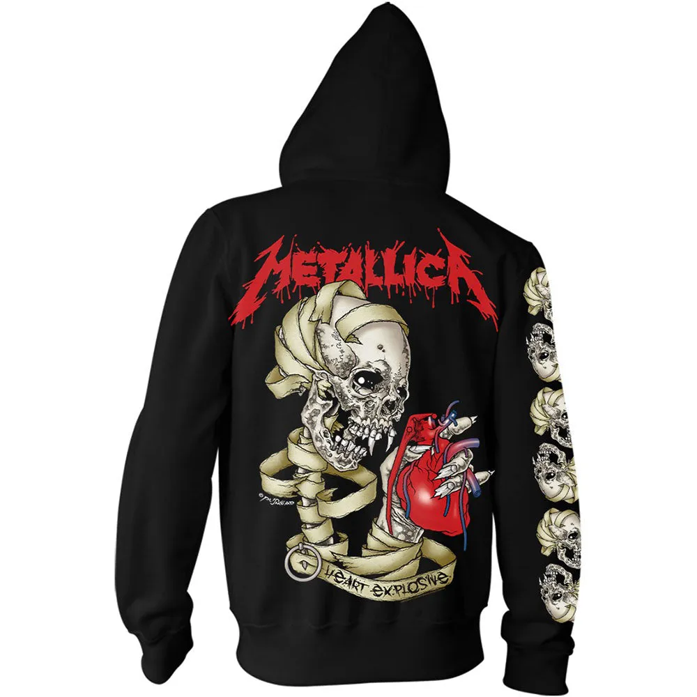 Metallica Hoodie: Heart Explosive