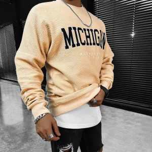 Michigan Loose Crew Neck Sweatshirt