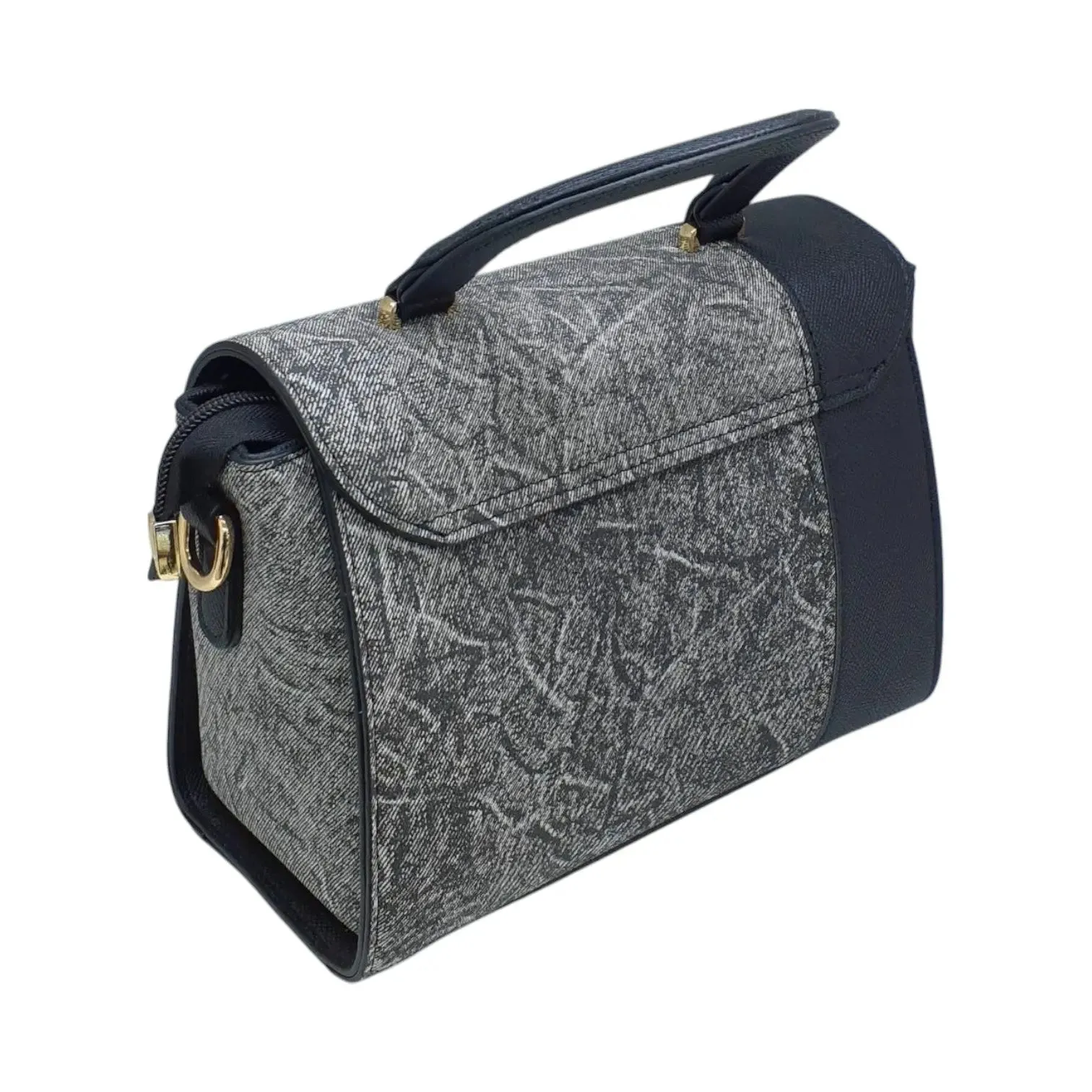 Miss Alita Textured Top Handle Bag