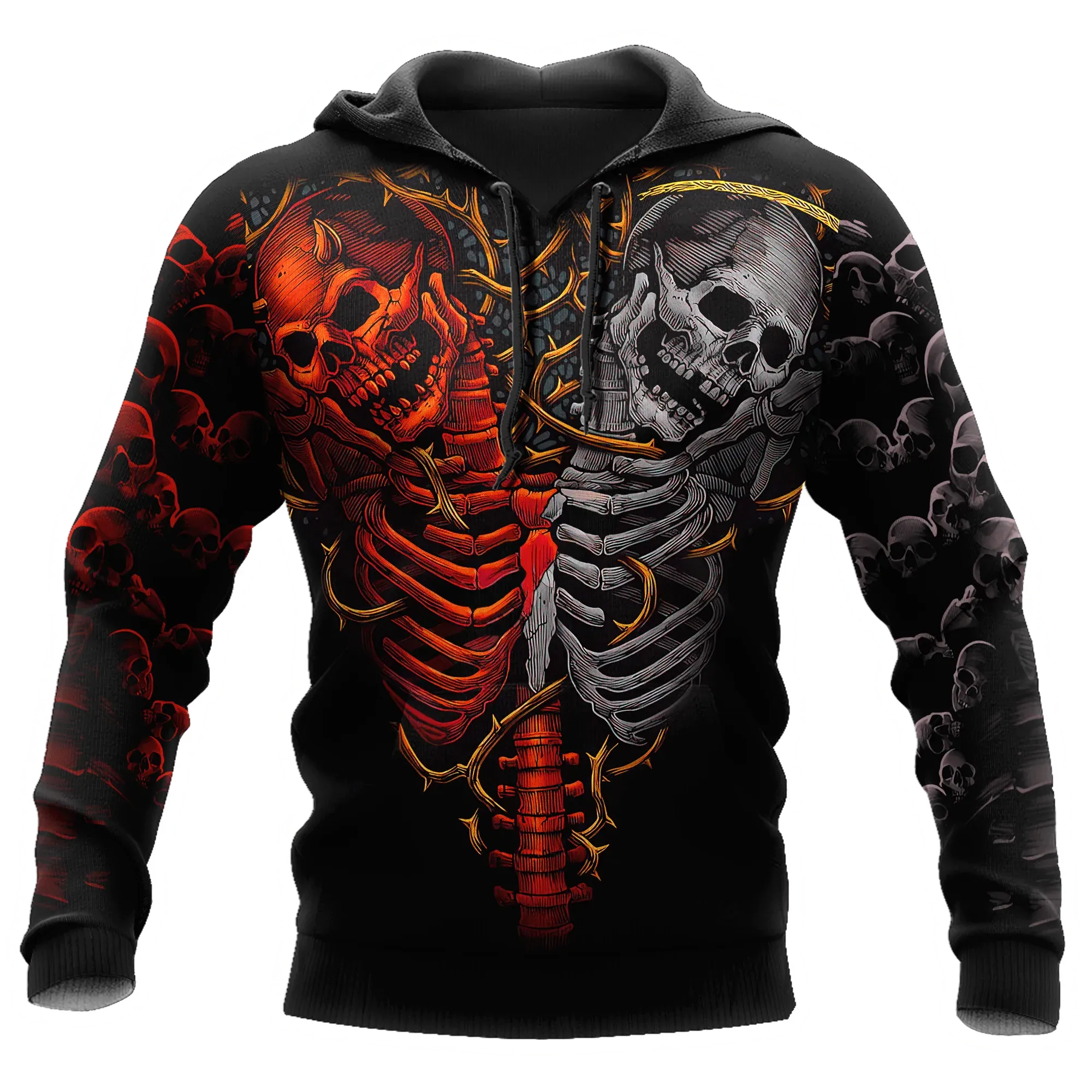 Native Blood Loving Skulls Hoodie For Men And Women