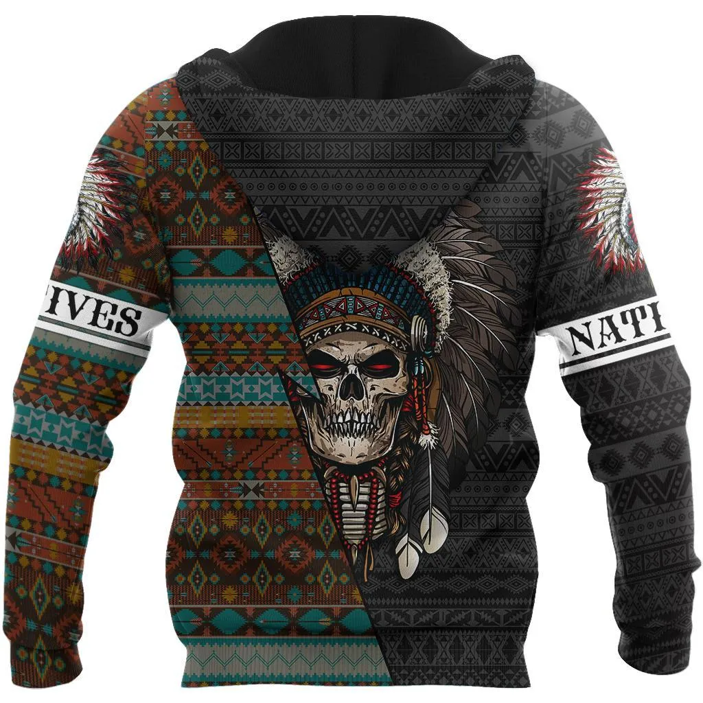 Native Blood Loving Skulls Hoodie For Men And Women