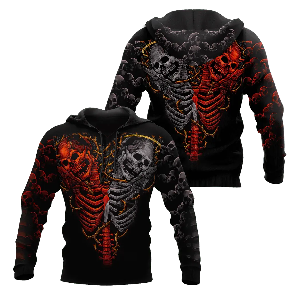 Native Blood Loving Skulls Hoodie For Men And Women