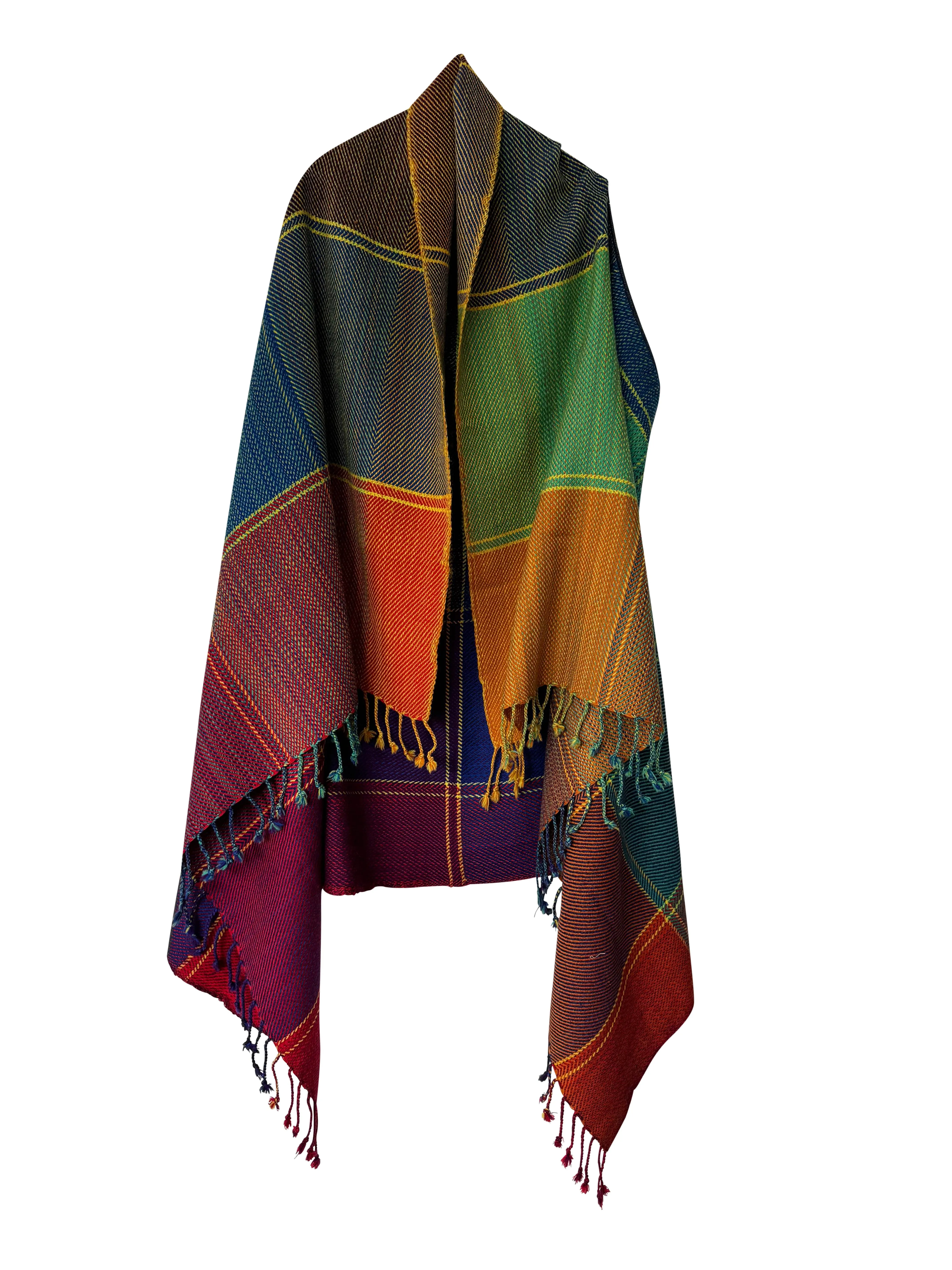 NEW! PLAID Wool Cape Joy JULAHAS 