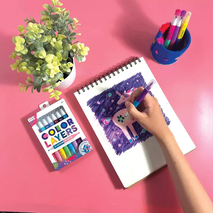 Ooly colour layers double-ended layering markers