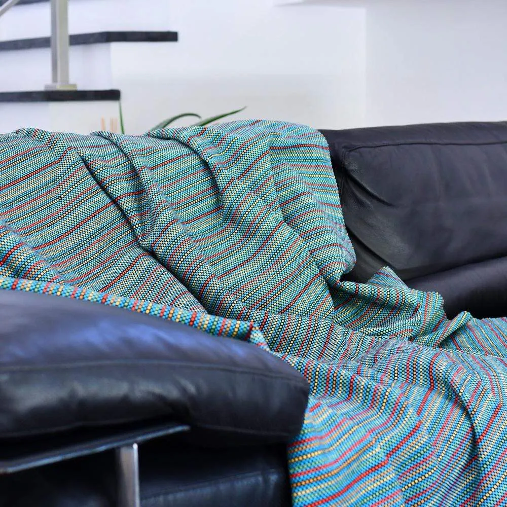Plaid couverture en coton 210x150