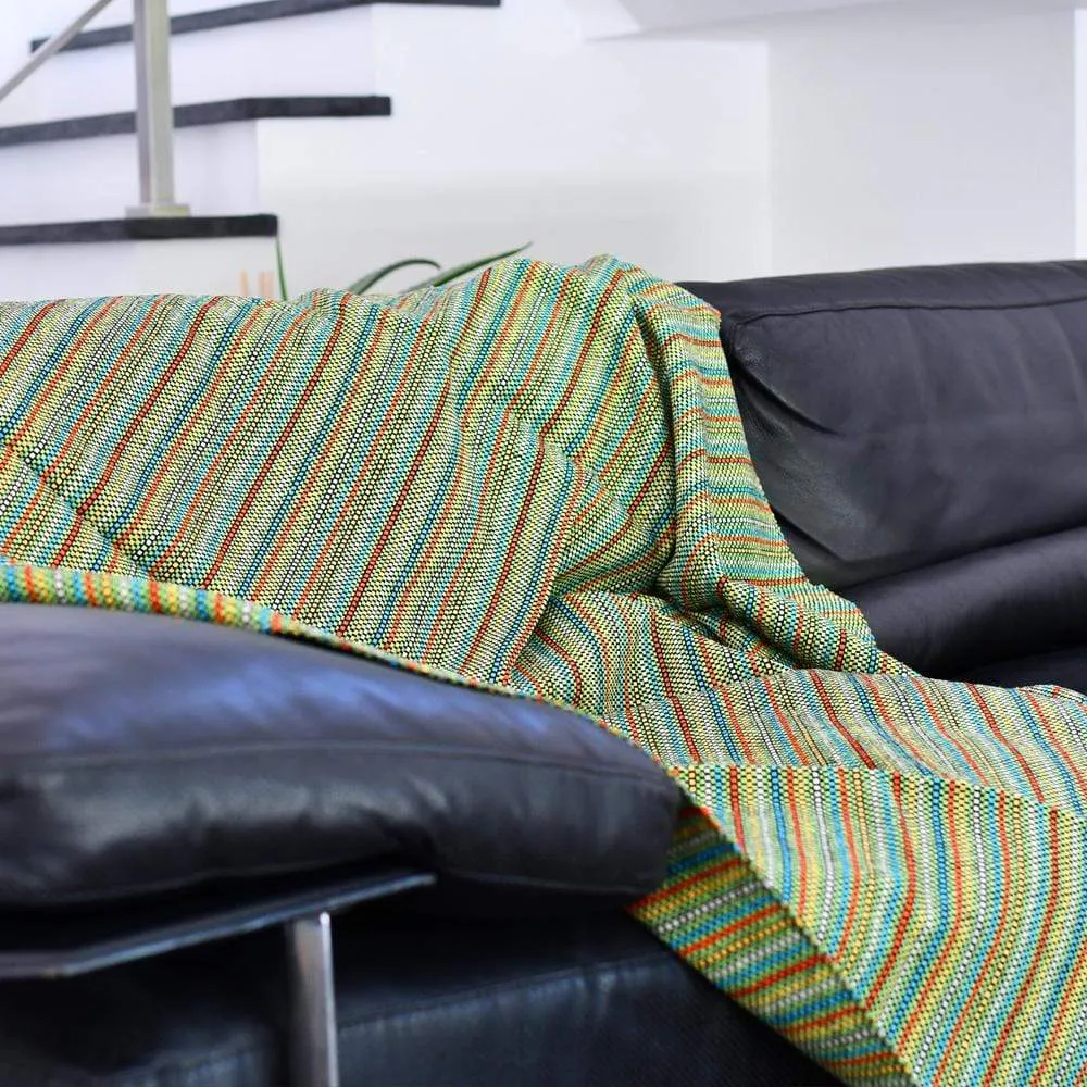 Plaid couverture en coton 210x150