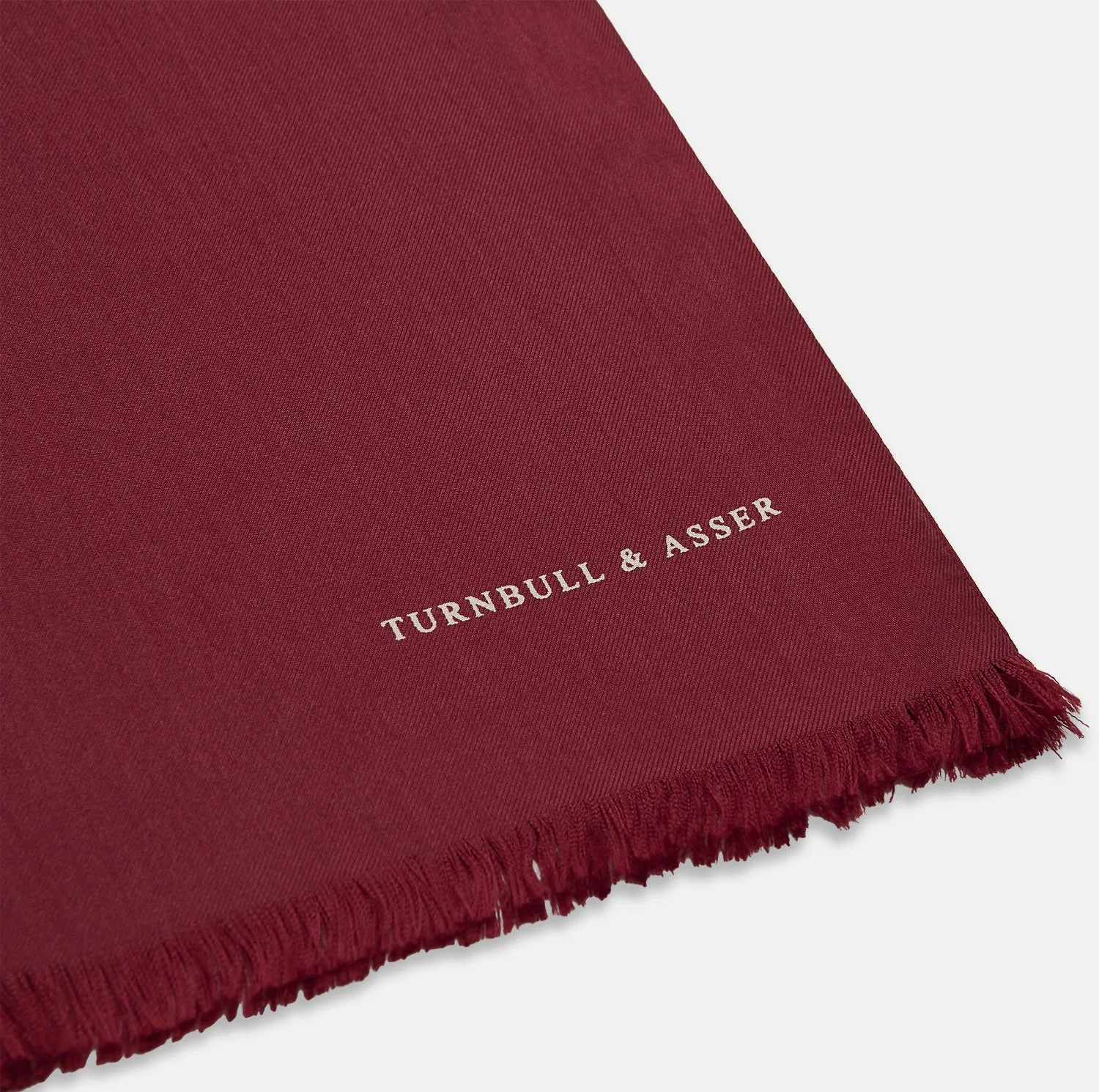 Plain Wine Silk Scarf